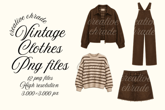 Download Vintage Clothes Png Clipart Bundle - Premium Resources