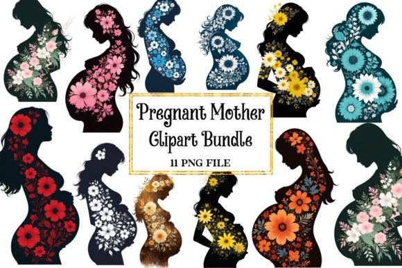 Download Pregnant Mother Clipart Bundle - Mother clipart Collection