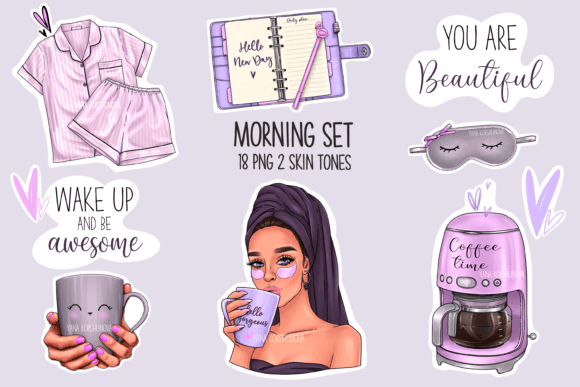 Download Morning Stickers, Morning Coffee Clipart - Sticker Collection