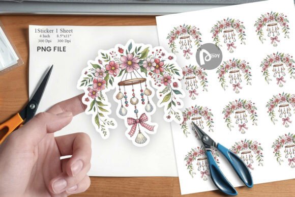 Download Pink Gingham Summer Florals Sticker - Sticker Collection
