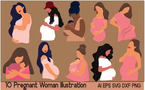 Download Abstract Pregnant Vector |Mother Clipart - Mother clipart Collection