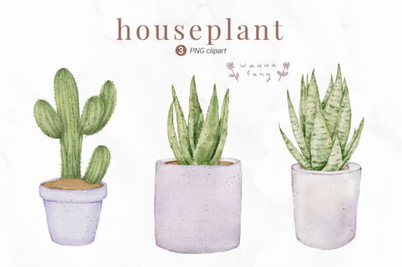Download Watercolor Houseplant Clipart, PNG - Plant clipart Collection