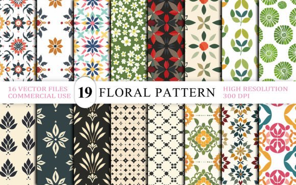 Download Vintage Geometric Floral Pattern - Premium Resources