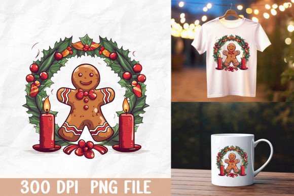 Download Gingerbread Man Wreath Design - Wreath design Collection