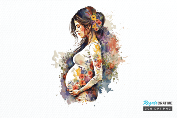 Download Beautiful Pregnant Mother Clipart Png - Mother clipart Collection