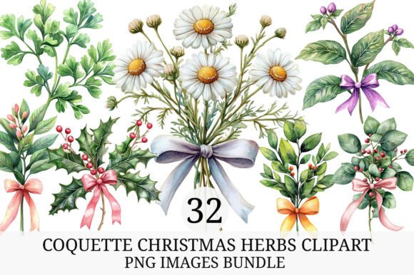 Download Coquette Christmas Herbs Clipart - Premium Resources